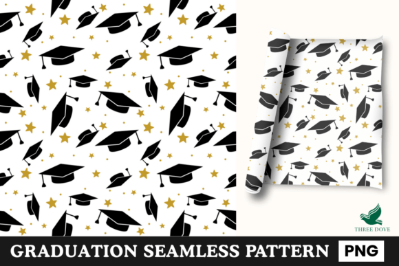 Graduation Seamless Pattern - 01: A Strategic Tool for Creative and Professional Projects