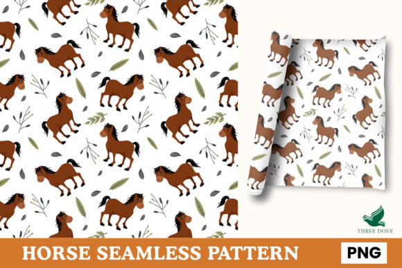 Horse Seamless Pattern - 04: A Strategic Tool for Creative and Business Projects