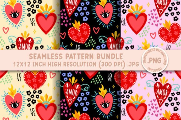 Milagritos Hearts Seamless Pattern