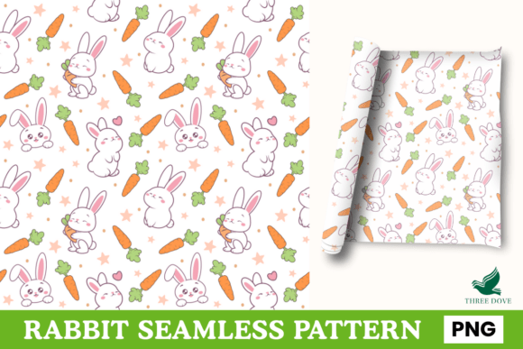 Rabbit Seamless Pattern - 04
