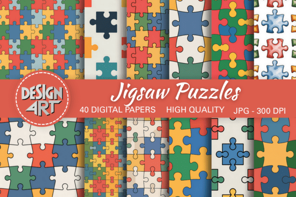 Seamless Autism Awareness Jigsaw Puzzles for Inclusive Design