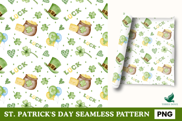 St. Patrick’s Day Seamless Pattern - 01: A Versatile Digital Resource for Creative Projects