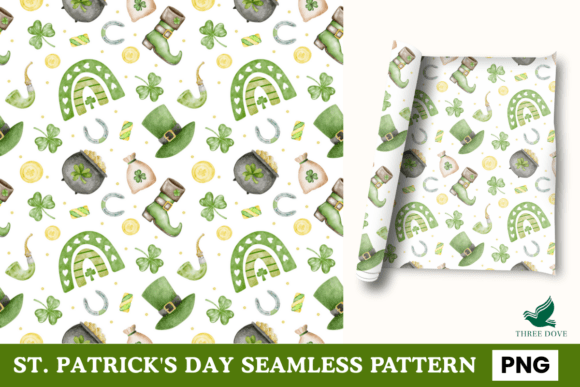 St. Patrick’s Day Seamless Pattern - 04: A Digital Design for Creative Professionals