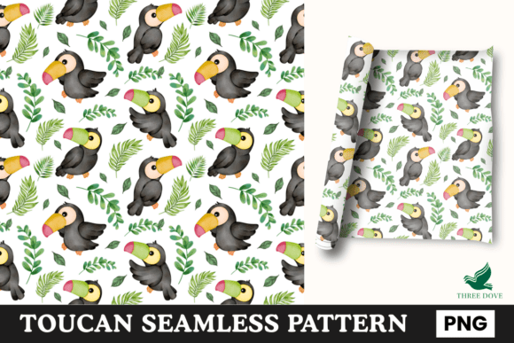 Toucan Seamless Pattern - 02