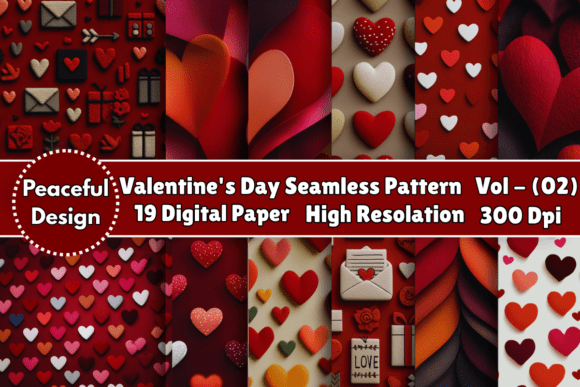 Valentine’s Day Seamless Pattern Vol - 2