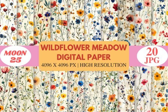 Wildflower Meadow Digital Paper