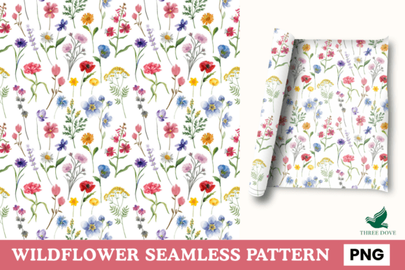 WildFlower Seamless Pattern - 10